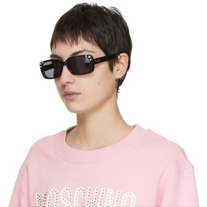 Moschino Black Rectangular  Sunglasses ( new .never worn)